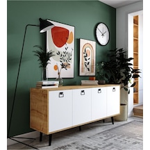 Mirza Modern Konsol 180 Cm Safir Meşe-beyaz