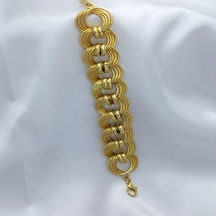 22 Ayar Altın Kaplama Samanyolu Bileklik No:24 Gold