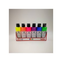 Südor Sd1006f Akrilik Boya Multi Fosforlu 6x70 Ml Çok Renkli