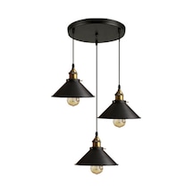 Mylights Retro Rustik Sarkıt Avize Metal Üçlü