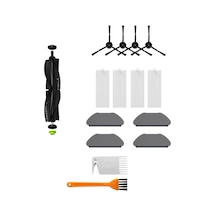 Asgard Grup 360 S10 İle Uyumlu 1 Ana Fırça, 4 Filtre, 4 Siyah Yan Fırça, 4 Mop 2 Tarak Pkt-asgs000125