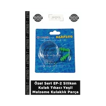 Özel Seri Ep-2 Silikon Kulak Tıkacı Yeşil Malzeme Kulaklık Parça
