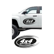 2 Adet 4x4 Off Road Sticker, Pick Up Sticker, Oto Sticker 15x8 Cm