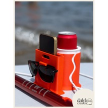 Paddle Board Sup Board Kano Termos Kutu İçecek Telefon Ve Gözlük Tutucu - Turuncu