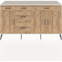 Kronos Konsol 2 Raflı 5 Çekmeceli 3 Kapaklı 176x59x99 Aytaşı-çam Atlas Çam - Aytası