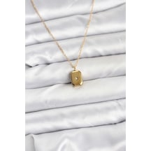 Bay 316l Çelik Zincir Gold Renk Minimal Kutup Yıldızı Model Kadın Kolye Najmaddin Standart