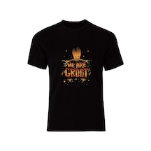 Groot Baskılı Tshirt SIYAH