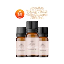 Ylang Ylang Oda Kokusu 3'lü Set- Doğal Esansiyel Uçucu Yağ, Difüzör Esansı, Buhurdanlık Yağı Karışık