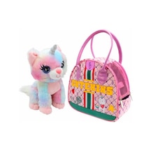Cutekins Peluş Caticorn Posh Taşıma Çantalı Pembe
