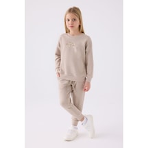U.s. Polo Assn Kız Çocuk Krem Eşofman Takımı Us1979-c-v3 KREM
