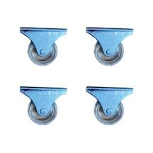 Furç Sabit Teker - 32mm - Şeffaf Hks236 - 4 Adet Abanoz