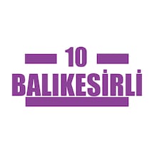 10 Balıkesirli Araba Sticker 17x17 Cm Mor