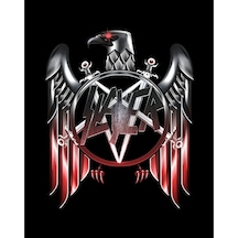 Zepplin Giyim Slayer Metal Eagle Büyük Sırt Patch Yama Siyah