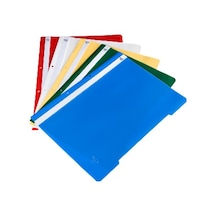 Noki Telli Dosya Plastik Ekonomik A4 50'li Paket Kırmızı