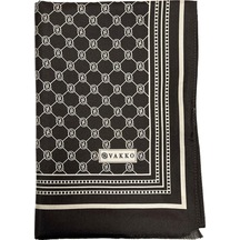 Vakko Twill İpek Şal - Özel Seri - Acı Kahve - Kahve