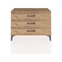Arges Şifonyer 3 Çekmeceli 88x30x64 Çam-çam Çam