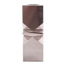Ayrex Kristal Mum Tutucu, Krom, 4x4x11 Cm Diğer