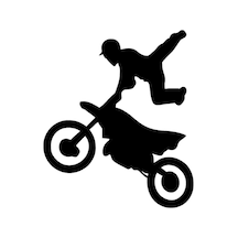 Motorcu Motorsiklet Sticker Yapıştırma