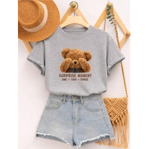 Unisex Suprıse Moment Oversize T-shirt Gri