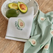 Karaca Home Avocado %100 Pamuk 2 Parça Mutfak Havlusu Green Çok Renkli