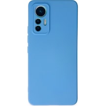 Mi 12 Lite Kılıf Nano İçi Kadife Silikon - Mavi Çok Renkli