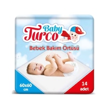 Baby Turco Bebek Bakım Örtüsü 60 x 60 CM 14 Adet