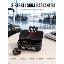 Tws Powerbank Kutulu Dijital Göstergeli Bluetooth Kulaklık Kablosuz Kulakiçi Kulaklık Yeni Nesil 1