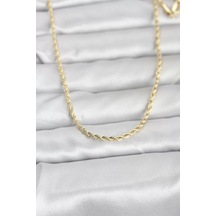 Cm 14k Gold Renk Burgu Model Zincirli 60 Cm Kadın Kolye - Tj-bko10959 Çok renkli 06349297