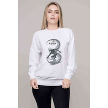 Anime Tokyo Ghoul Anteiku Baskılı Beyaz Kadın Sweatshirt (528333392)