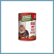 Jungle Kedi Konserve Biftekli 400gr 1 Adet Mbt06