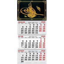 2026 Yılı Gemici Takvimi-osmanlı Tuğrası