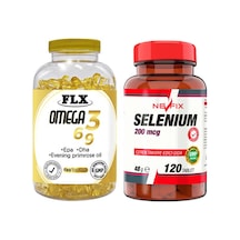 Omega 3-6-9 Balık Yağı 180 Softgel Nevfix Selenyum 200 Mcg 120 Tablet