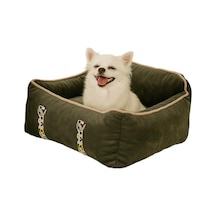 Pawgo, Premium Taşınabilir Kedi Ve Köpek Araba Koltuğu, Tasma Klipsli, Ayarlanabilir Kayışlı Antrasit, 50x62x22