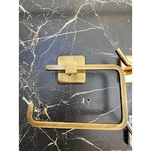 İsaoğlu Yapı Antik Gold Tuvalet Kağıtlığı Mat Gold Kağıtlık Antik Eskitme Aksesuar Tuvalet Kağıtlık Gold