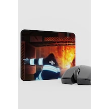 Fire Force Anime V1 - 22x18 Gaming Kauçuk Kaymaz Taban Mouse Pad Fare Altlığı