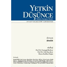 Yetkin Düşünce Dergi 29.sayı Ocak-şubat-mart 2025