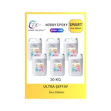 30 Kg Hobby Epoxy Smart/ Şeffaf Epoksi Reçine Ince Döküm