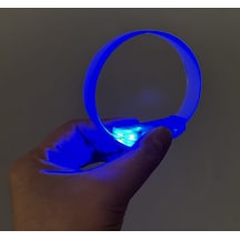 3 Modlu Pilli Led Işıklı Esnek Parti Bilekliği Mavi Çok Renkli