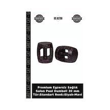 Premium Egzersiz Sağlık Salon Pool Dumbell 30 Mm Tür:standart Renk:siyah-mavi Siyah - Mavi