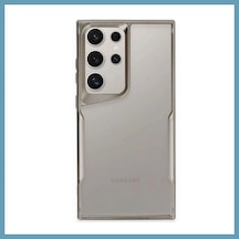 Bezos Samsung Galaxy S24 Ultra Uyumlu Kılıf Boyi Silikon Kapak - Titan Gri Mbt06