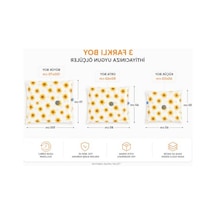 2As 3'lü Vakumlu Saklama Seti, Şeffaf Ön Yüz İle Düzenleme 12 Gri