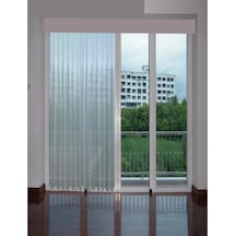 Evdepo Home Kullanıma Hazır Vual Çizgili Tül Perde