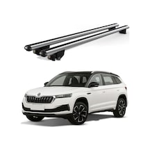 Kanca Skoda Kamiq 2019 Ve Sonrası Uyumlu Gri Kilitli Ara Atkı 110cm Port Bagaj Tavan Barı