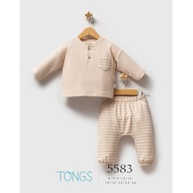 Melonika Tongs Baby College 2'li Takım 5583 Kahverengi Çok Renkli