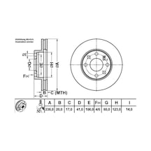 MGA 50121 Fren Diski Ön Aveo T250 T255 05- Kalos 02- Matız 05- Spark 10- Havalı 236Mm