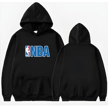 Startmore Nba Baskılı Kapişonlu Sweat Siyah