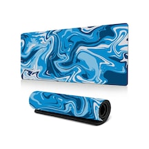 Cbtx 300 X 800 X 3mm Soyut Sıvı Desenli Kauçuk Mouse Pad Büyük Kaymaz Mouse Mat - Stil F