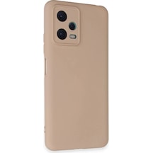Durukar Redmi Note 12 5g Kılıf Nano İçi Kadife Silikon - Pudra