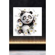 Lucena Metal Tablo Duvardaki Delik Koleksiyonu - Panda 1 Lucena Metal Tablo Duvardaki Delik Koleksiyonu - Panda 1