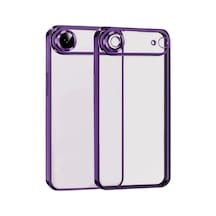 Apple Apple Uyumlu iPhone 17 Air Razer Lensli Silikon - Açık Mor Acik Mor